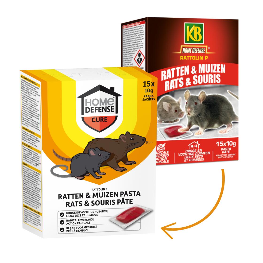 Rat Defence Appât Home Defense® contre rats et souris – sachets
