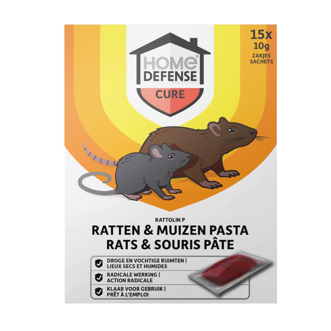 Rat Defence Appât Home Defense® contre rats et souris – sachets