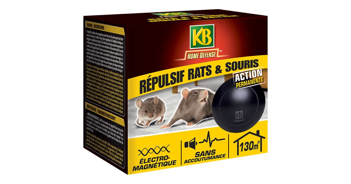 Répulsif Taupes KB Home Defense - Vibrations Sonores 800m² - Étanche à Piles
