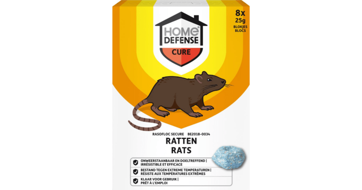Home Defense® Appât – Efficace contre rats et souris