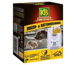 KB® Home Defense Rats & Souris 3-in-1 Ultrason, électromagnétique et impulsions lumineuses main image