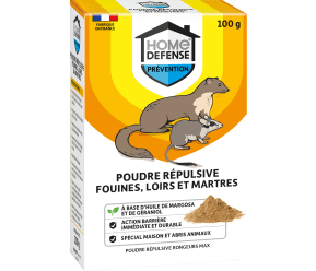 HOME DEFENSE® Poudre répulsive fouines, loirs et martres main image