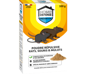 HOME DEFENSE® Poudre répulsive rats, souris et mulots main image