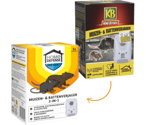 KB® Home Defense Ratten & Muizen 3-in-1 Ultrasoon, Elektromagnetisch en Lichtflitsen main image