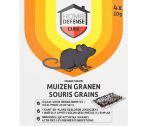 Home Defense muizenlokdoos met granen 4st main image